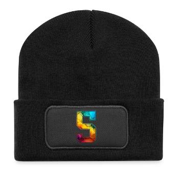 NR. 5 NUMMER 5 COLLEGE 5. GEBURTSTAG - Recycelte Patch Beanie - Schwarz - Vorne