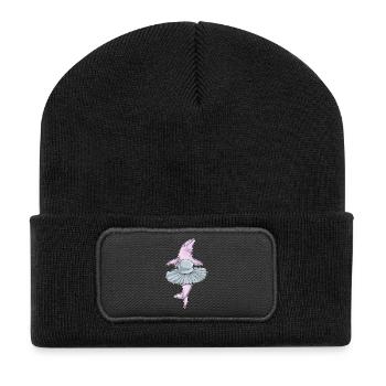 Danse ballerine du dauphin - Beanie recyclé à patch - noir - Devant