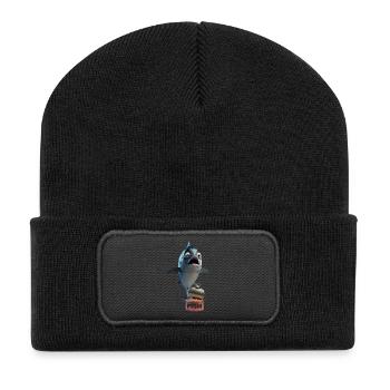 Upset Fish - Recycled Patch Beanie - black - Front