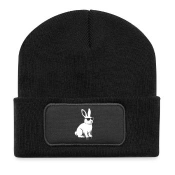 Vecteur de Streetwear Bunny Graffiti - Beanie recyclé à patch - noir - Devant