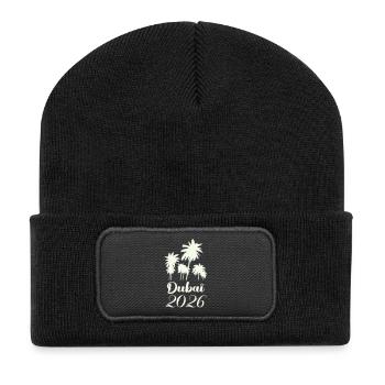 Scénario de Dubai Palm Trees 2026 - Beanie recyclé à patch - noir - Devant