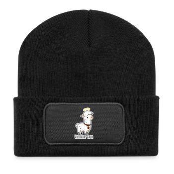 Innocence Lama didn't do it - Recycled Patch Beanie - black - Front