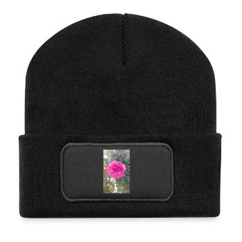 Pink Pink Flower Magic - Recycled Patch Beanie - black - Front