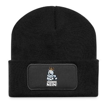 Before you ask: White Shepherd Shepherd - Recycled Patch Beanie - black - Front