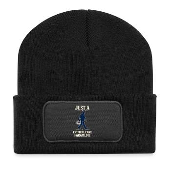 Intensive Care Paramedic Advanced EMT as Identity - Recycled Patch Beanie - black - Front