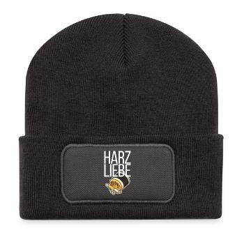 Harzliebe Handball Design - Recycelte Patch Beanie - Dunkelgrau - Vorne