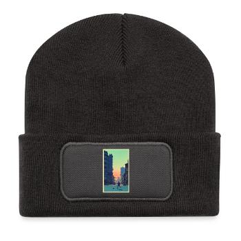 Football player #7 - Recycled Patch Beanie - dark grey - Front