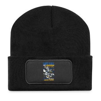 Last Call For Freedom Bachelor Party - Recycelte Patch Beanie - Schwarz - Vorne