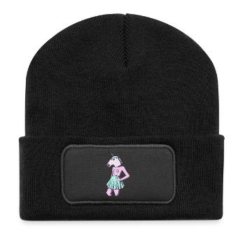 Feminist Unicorn - Recycled Patch Beanie - black - Front