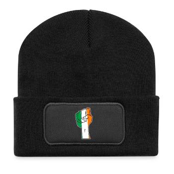 Irlande - Beanie recyclé à patch - noir - Devant