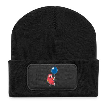 Ballon perroquet - Beanie recyclé à patch - noir - Devant