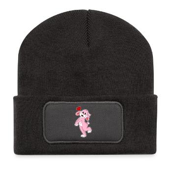 Rabbit Bride Veil Wedding - Recycled Patch Beanie - dark grey - Front