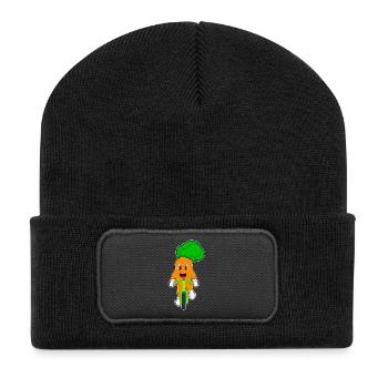 Carrot Bike - Recycled Patch Beanie - black - Front