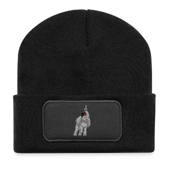 Elephant Wizard Wand - Recycled Patch Beanie - black - Front