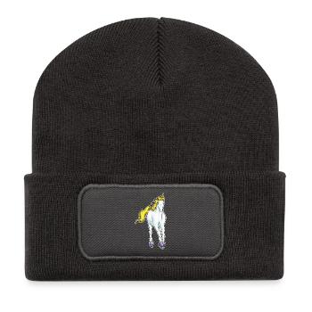 Patins de patinage sur glace Unicorn - Beanie recyclé à patch - charbon - Devant