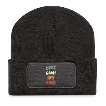 Motivation game development - Recycled Patch Beanie - dark grey - Front