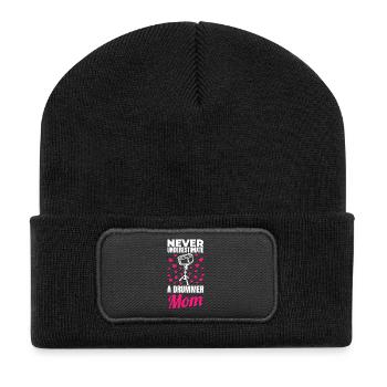 Drum Player Mother - Recycled Patch Beanie - black - Front