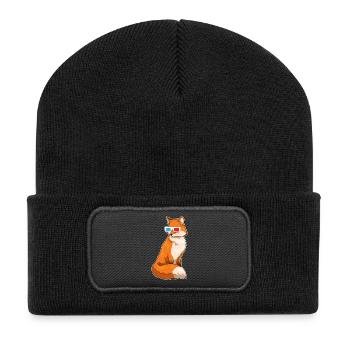 Fuchs Glasses - Recycled Patch Beanie - black - Front