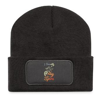 Bowling Joke - Recycled Patch Beanie - dark grey - Front