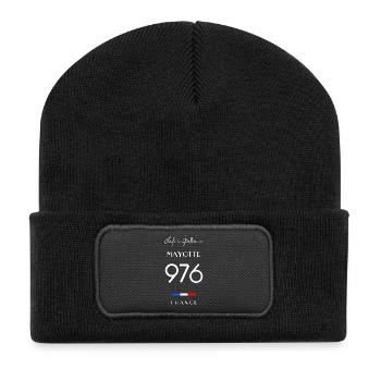 La vie est meilleure à MAYOTTE Numéro 976 France - Beanie recyclé à patch - noir - Devant
