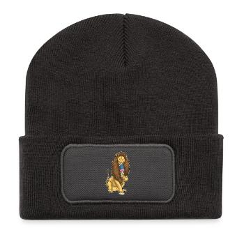 Lion Waffle Ice Cream - Recycled Patch Beanie - dark grey - Front