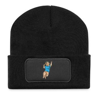 Raquettes de tennis Otter - Beanie recyclé à patch - noir - Devant