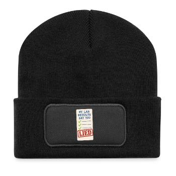 Chimiste légiste Laboratoire de criminalistique Toxicologie - Beanie recyclé à patch - noir - Devant