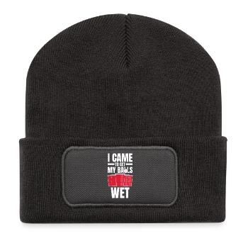 I Came to Get My Balls Wet Graphic - Recycelte Patch Beanie - Dunkelgrau - Vorne