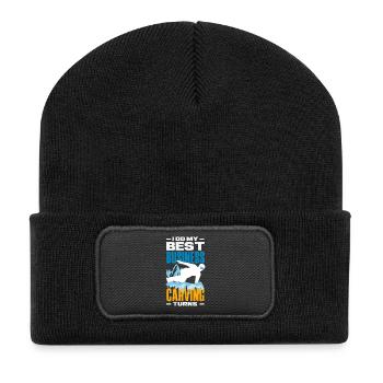 Télésiège de réunion de snowboard snowboard - Beanie recyclé à patch - noir - Devant