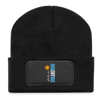 Made in Argentina, born in Argentina - Recycled Patch Beanie - black - Front