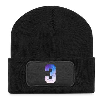 Issue 3 – 3 Year Anniversary Gift - Recycled Patch Beanie - black - Front