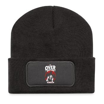 Over Dating Horror Humor - Recycled Patch Beanie - dark grey - Front