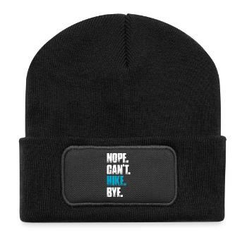 Non, je ne peux pas randonner bye randonner montagne alpinisme - Beanie recyclé à patch - noir - Devant