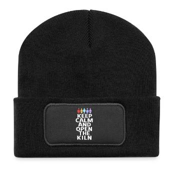 Töpferei - Recycelte Patch Beanie - Schwarz - Vorne