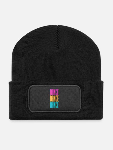 dance dance dance - Recycelte Patch Beanie - Schwarz