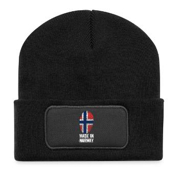 Made In Norway / Norway / Norge / Noreg - Beanie recyclé à patch - noir - Devant