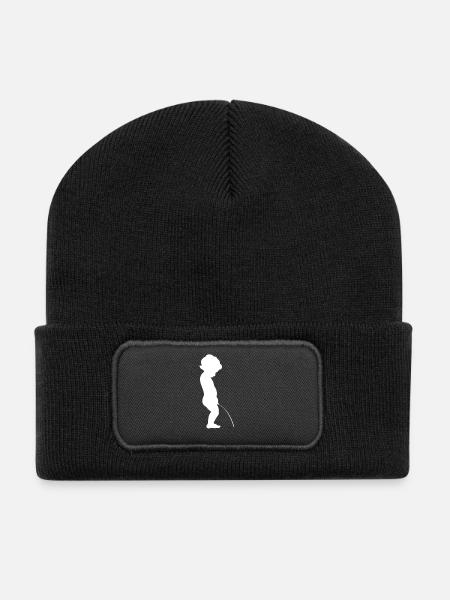 whiteman - Beanie recyclé à patch - noir
