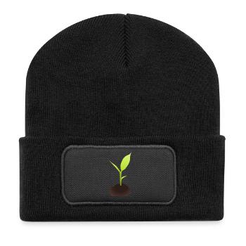 scion Illustration - Beanie recyclé à patch - noir - Devant