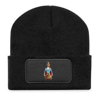 Chess piece King Chess - Recycled Patch Beanie - black - Front