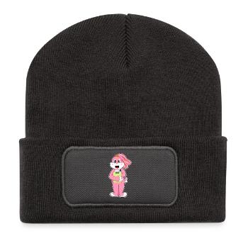Bureau du Secrétaire Bunny Clipboard - Beanie recyclé à patch - charbon - Devant
