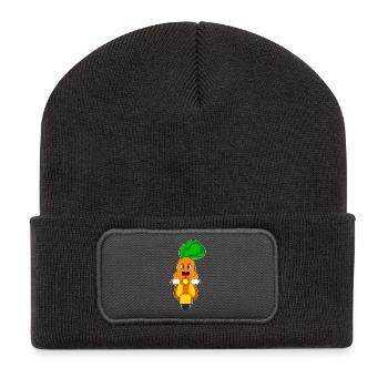 Carotte Scooter - Beanie recyclé à patch - charbon - Devant