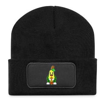 Avocado Basketball Player Basketball - Recycled Patch Beanie - black - Front