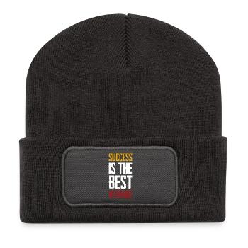success is the best revenge - Recycled Patch Beanie - dark grey - Front