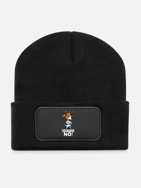 Before You Ask Jack Russel terrier Jack russel dog - Recycelte Patch Beanie - Schwarz