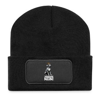 Before you ask Great Dane Great Dane owner - Recycled Patch Beanie - black - Front