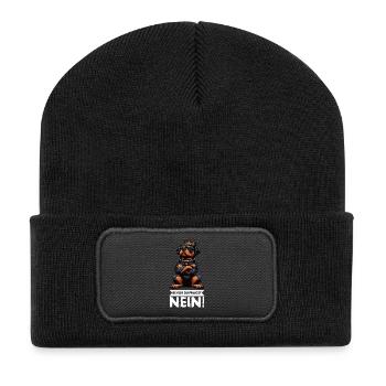 Avant que vous ne demandiez, pas de Rottweiler propriétaire de rottweiler - Beanie recyclé à patch - noir - Devant