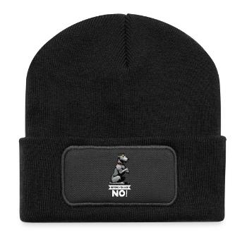 Before You Ask Irish Wolfhound Wolfhound Owner - Recycled Patch Beanie - black - Front