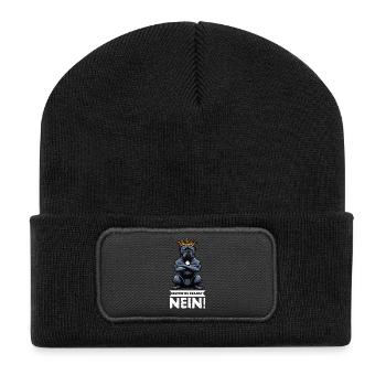 Bevor Du Fragst Cane Corso Cane Corsos Corsohalter - Recycelte Patch Beanie - Schwarz - Vorne