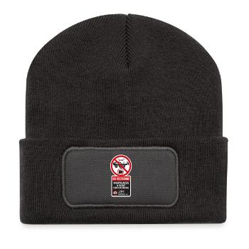 No Smart Glasses - Recycled Patch Beanie - dark grey - Front