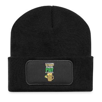 waiter bartender bartender bartender barchef - Recycled Patch Beanie - black - Front